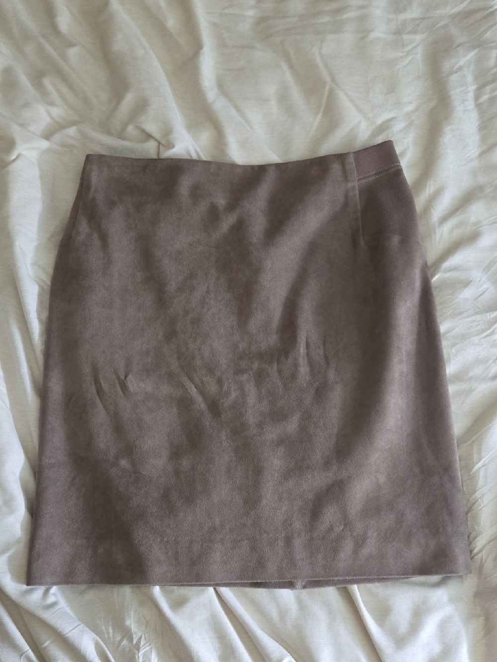 BCBGMaxAzria Mauve-Taupe Mini Straight Skirt